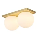 Lumexx Luminaria de pared y techo PALLA MINI IP20, latón regulable