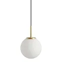 Luminaria colgante PALLA IP20, latón, negro regulable