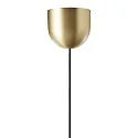 Luminaria colgante PALLA IP20, latón, negro regulable