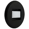 Luminaria de pared empotrable TINA ROUND redondo, giratorio, directo / indirecto, conmutable IP20, negro 