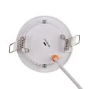 nobilé recessed downlight LED PANEL FLAT 85 R SCCT DIM C round, CCT Switch IP44, white dimmable