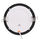 nobilé Downlight empotrable LED PANEL FLAT 145 R SCCT DIM C redondo, CCT Switch IP44, negro regulable