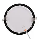 nobilé recessed downlight LED PANEL FLAT 170 R SCCT DIM C round, CCT Switch IP44, black dimmable