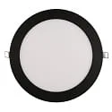recessed downlight LED PANEL FLAT 225 R SCCT DIM C flat, rigid IP44, black dimmable