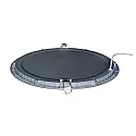 nobilé recessed downlight LED PANEL FLAT 300 R 840 350MA PRISM round, UGR < 19, excl. LED driver IP20, mat, titanium dimmable