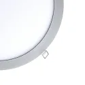 nobilé recessed downlight LED PANEL FLAT 300 R 830 350MA PRISM round, UGR < 19, excl. LED driver IP20, mat, titanium dimmable