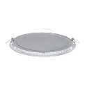 nobilé recessed downlight LED PANEL FLAT 300 R 830 350MA PRISM round, UGR < 19, excl. LED driver IP20, mat, titanium dimmable
