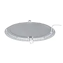 nobilé recessed downlight LED PANEL FLAT 300 R 830 350MA PRISM round, UGR < 19, excl. LED driver IP20, mat, titanium dimmable