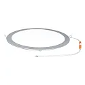 nobilé recessed downlight LED PANEL FLAT 300 R 830 350MA PRISM round, UGR < 19, excl. LED driver IP20, mat, titanium dimmable