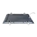 recessed downlight LED PANEL FLAT 300 Q 840 350MA PRISM square, UGR < 19, excl. LED driver IP20, mat, titanium dimmable