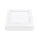 nobilé Downlight de superficie LED PANEL FLAT 170 Q SCCT DIM angular, CCT Switch IP44, blanco regulable