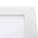 nobilé Downlight de superficie LED PANEL FLAT 170 Q SCCT DIM angular, CCT Switch IP44, blanco regulable