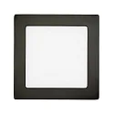 Downlight de superficie LED PANEL FLAT 170 Q SCCT MP angular, CCT Switch, conmutable, multipower IP44, negro 