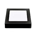 nobilé Downlight de superficie LED PANEL FLAT 170 Q SCCT MP angular, CCT Switch, conmutable, multipower IP44, negro 