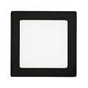 Downlight de superficie LED PANEL FLAT 170 Q SCCT DIM angular, CCT Switch IP44, negro regulable