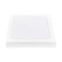 nobilé Downlight de superficie LED PANEL FLAT 220 Q SCCT DIM C angular, CCT Switch IP44, blanco regulable