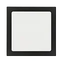 Downlight de superficie LED PANEL FLAT 220 Q SCCT MP angular, CCT Switch, conmutable, multipower IP44, negro 