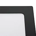 nobilé Downlight de superficie LED PANEL FLAT 220 Q SCCT MP angular, CCT Switch, conmutable, multipower IP44, negro 