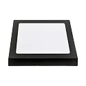 Downlight de superficie LED PANEL FLAT 220 Q SCCT DIM C angular, CCT Switch IP44, blanco regulable