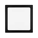 Downlight de superficie LED PANEL FLAT 300 Q SCCT MP angular, CCT Switch, conmutable, multipower IP44, negro 