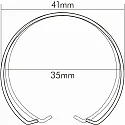 nobilé Anillo de seguridad EBL C 3840 / C 1830, cromo