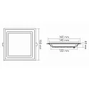 nobilé LED panel LED GLAS PANEL 160Q SCCT CCT Switch, dimmable