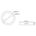 nobilé Panel de LED 300 R redondo, regulable 17W 2100lm 3000K CRI >80