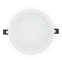 LED panel LED GLAS PANEL 200R DTW round, Dim-To-Warm, dimmable 14W 60 - 1150lm 2000 - 3000K 120° 120° CRI >80