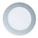 recessed downlight LED PANEL FLAT 130 R DTW 350MA OPAL round, Dim-To-Warm, excl. LED driver IP20, mat, titanium dimmable
