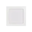 Downlight empotrable LED PANEL FLAT 130 Q SCCT 350MA OPAL angular, CCT Switch, sin fuente de alimentación IP20, negro regulable