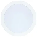 recessed downlight LED PANEL FLAT 130 R 350MA IP44 round, excl. LED driver IP44, white dimmable