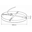 Montaje en el techo LED PANEL R Ø 600MM / Ø 780MM redondo, mecánico, blanco
