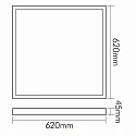 nobilé Panel de LED angular, 14/20/30W 1900-4230lm 3000/4000/6500K CRI >80
