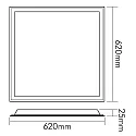 nobilé LED panel LED PANEL BACKLIGHT 62S UGR<19 for VDU workstation, UGR < 19, switchable, 30W 4000K CRI >80