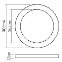 nobilé Panel de LED 300R IP44 SCCT redondo, 24W 1200-2340lm 3000/4000/6000K
