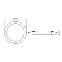 nobilé LED panel BACKLIGHT 300 R SCCT round, dimmable 18W 3000K