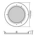 Lente para LED HIGH BAY 184/240, negro, transparente