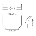 nobilé Soporte de pared HIGH BAY, negro