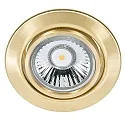 Luz downlight C 3830 giratorio IP20, latón cepillado regulable