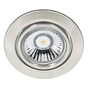 Luz downlight C 3830 giratorio IP20, acero inoxidable regulable