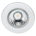 Luz downlight C 1830 rígido IP20, cromado mate regulable