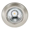 Luz downlight C 1830 rígido IP20, níquel cepillado regulable