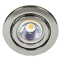 Recessed spot DOWNLIGHT C 3840, Ø 7cm, swiveling, black chrome