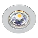 Luz downlight C 3860 rígido IP20, cromado mate regulable