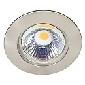 Luz downlight C 3860 rígido IP20, níquel cepillado regulable