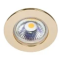 Luz downlight C 3860 rígido IP20, dorado regulable