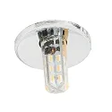 Recessed luminaire for starry sky C 411, Ø 3cm, G4, chrome