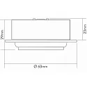 nobilé LED Furniture recessed luminaire N 5022 COB, 3.3W 3000K 188lm 105°, dimmable, white