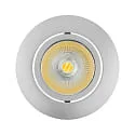 Downlight empotrable ECO FLAT 5068R DIM / 38° redondo, CCT Switch, regulable IP40, cromado mate regulable