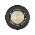 downlight 5068 ECO FLAT SCCT 38° DIM C round, swivelling, CCT Switch IP40, black matt dimmable